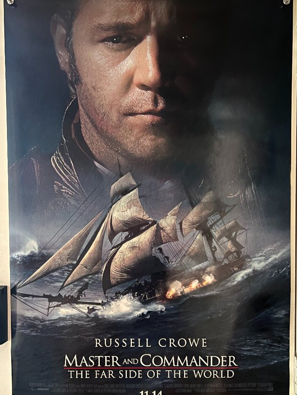 MASTER AND COMMANDER: FAR SIDE OF THE WORLD (2003) - ORIGINAL DS MOVIE POSTER